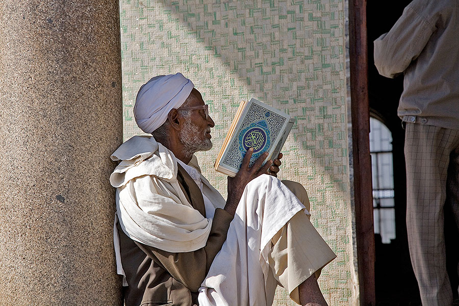 9   A Quran reader at the Al Qurafi Al Rashidin mosque in Asmara